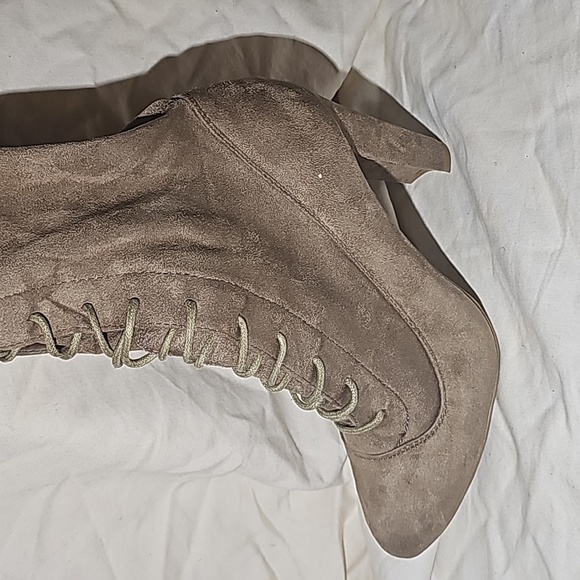 Wild Diva Tall Taupe Boot - Picture 7 of 13